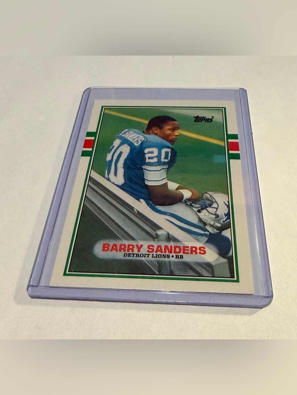 Barry Sanders Rookie RC Rare! 1989 Topps Traded # 83T Vintage Collectible